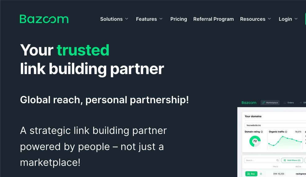 Bazoom’s website