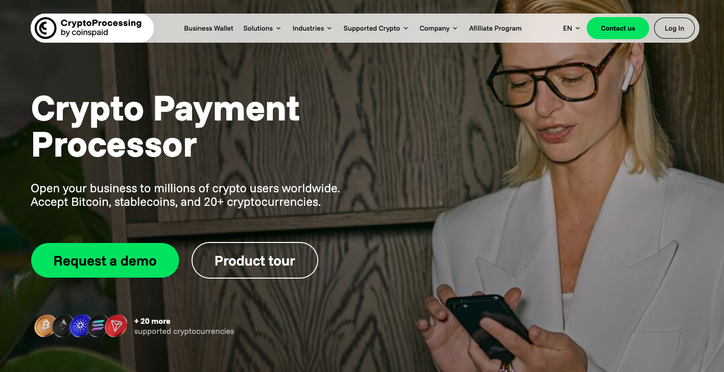 CoinsPaid’s website